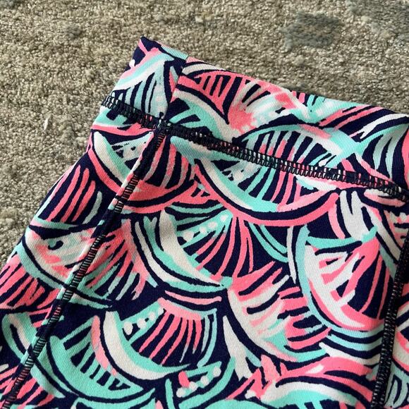 Lilly Pulitzer Girls Mini Weekender Leggings Bright Navy Neptunes Net M 6-7 - Picture 6 of 8